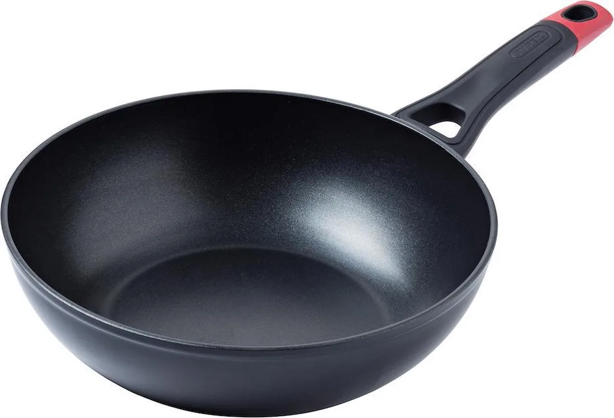 Optima Wok Pan - Aluminium - Ø28 cm van Pyrex in Zwart – productfoto