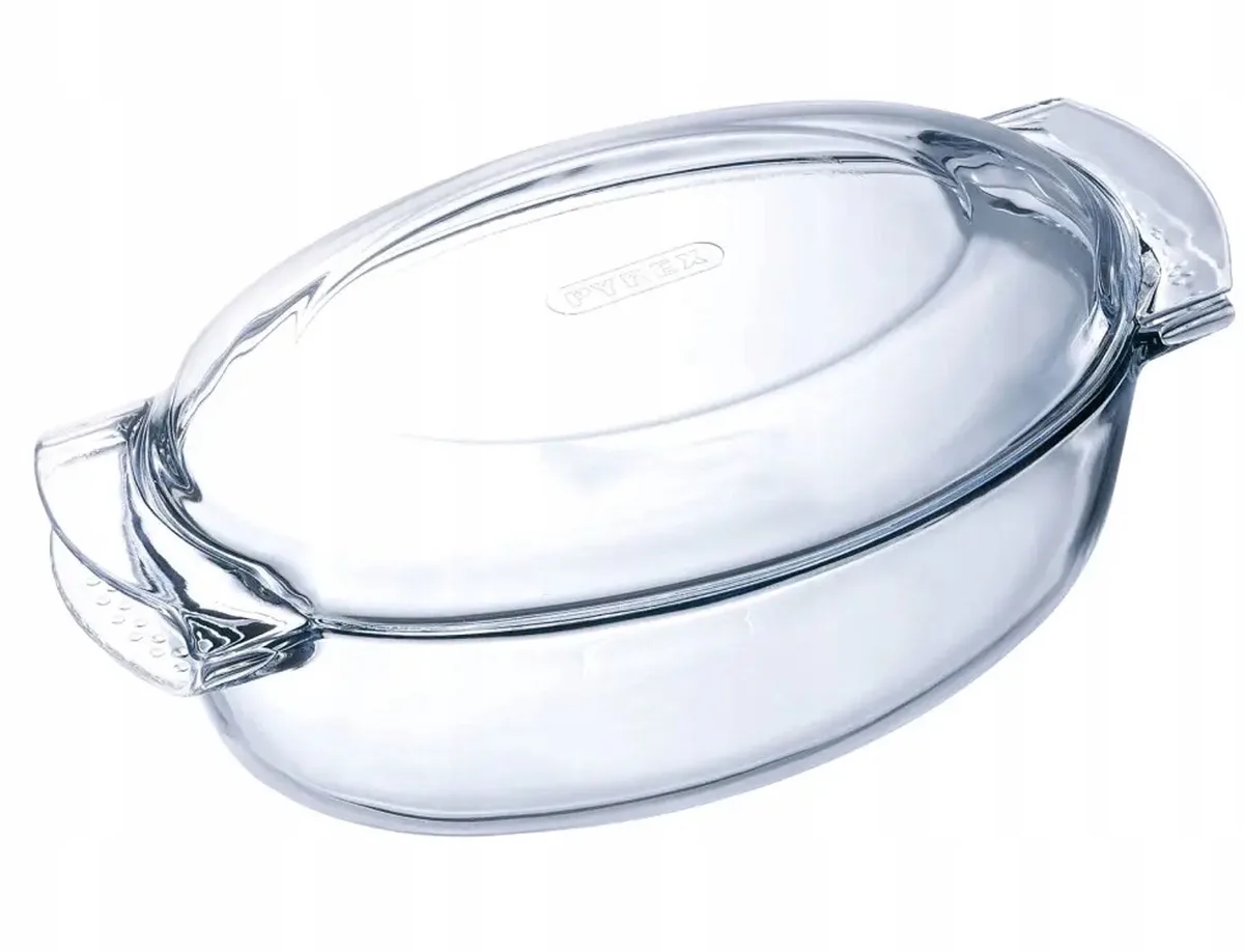 Ovenschaal Glas Ovaal met Deksel 5.8L van Pyrex in Transparant – productfoto