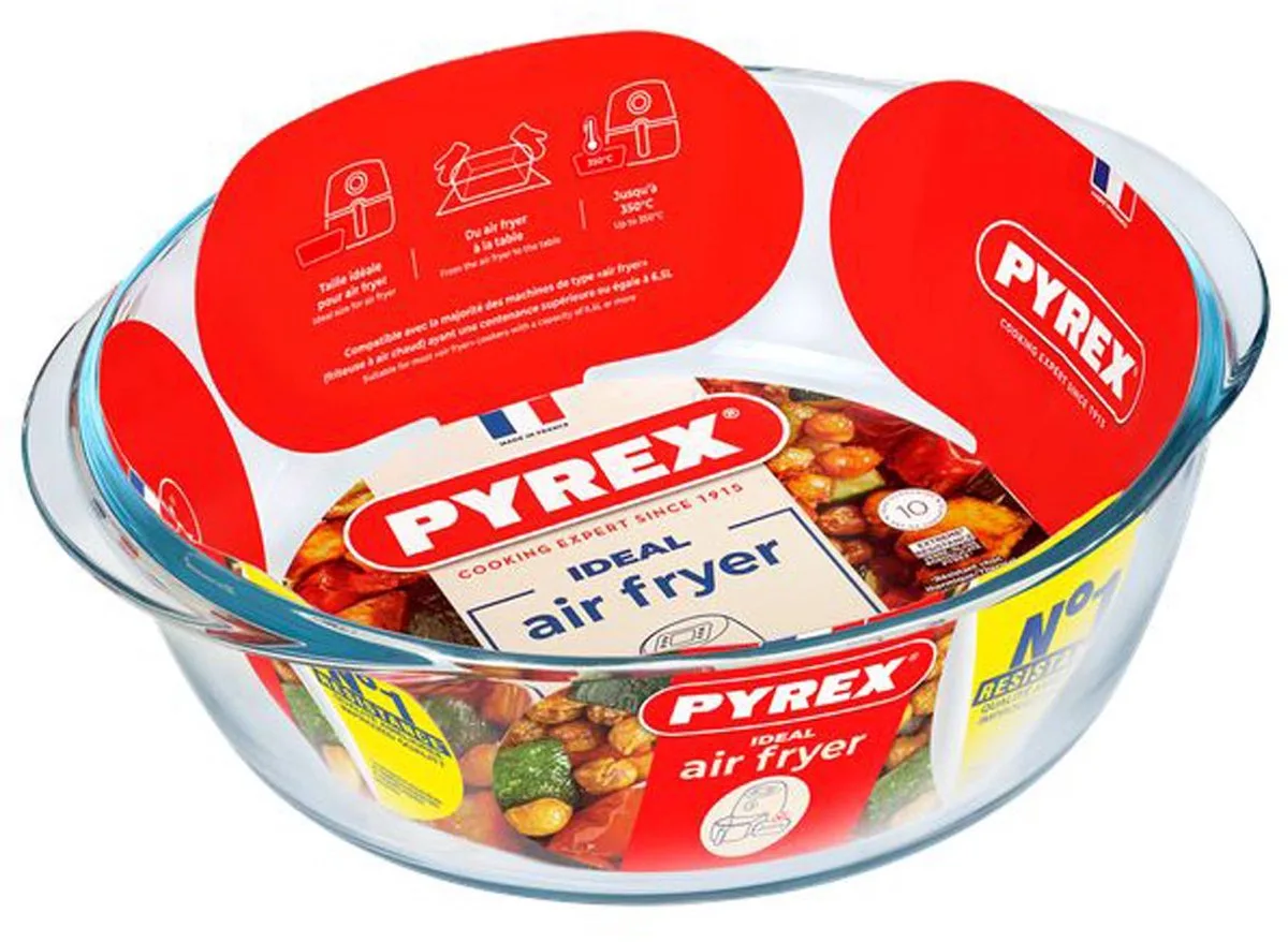 Ovenschaal - Rond 20x18x7 cm van Pyrex in Transparant – productfoto