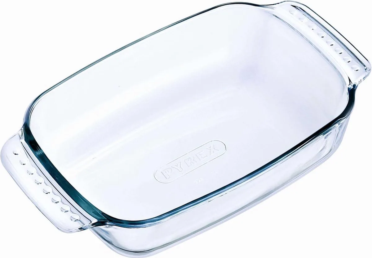 rechthoekige glazen ovenschaal - 3x - 0,7 liter - 22 x 13 x 5 cm - Ovenschotel schalen - Bakvorm de Pyrex en Transparent – photo produit