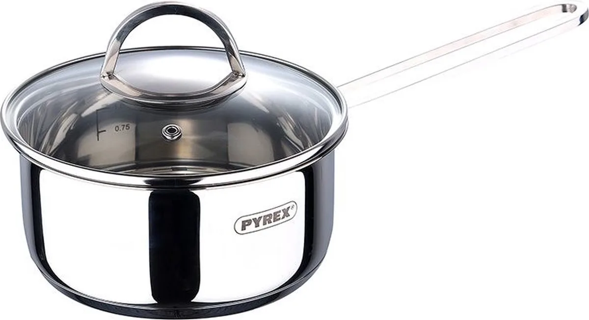 Sauspan met Deksel - Ø16 cm - 1.35L van Pyrex in Rvs – productfoto