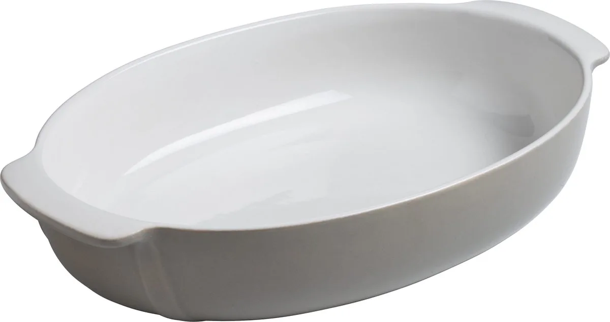 Signature Ovenschaal Ovaal - Keramiek - 30x20 cm - Grijs fra Pyrex i Hvid – produktbillede