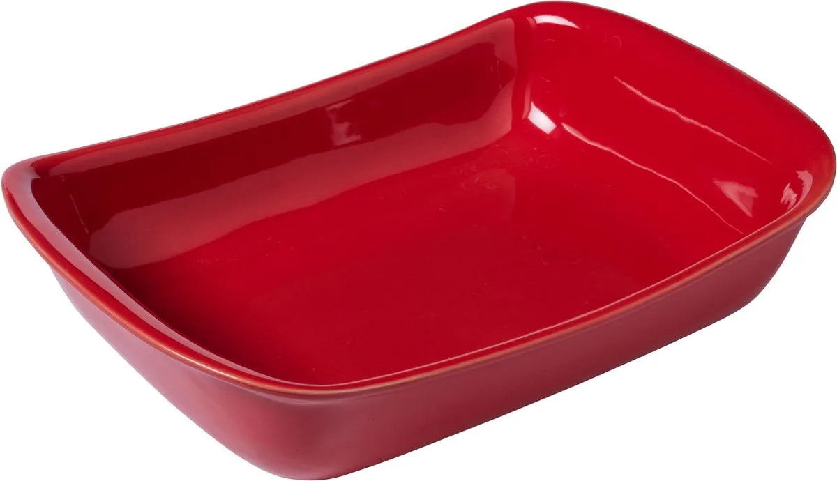 Supreme - Ovenschaal - Rechthoekig - Keramiek - 33 x 7 x 23 cm de Pyrex en Rouge – photo produit