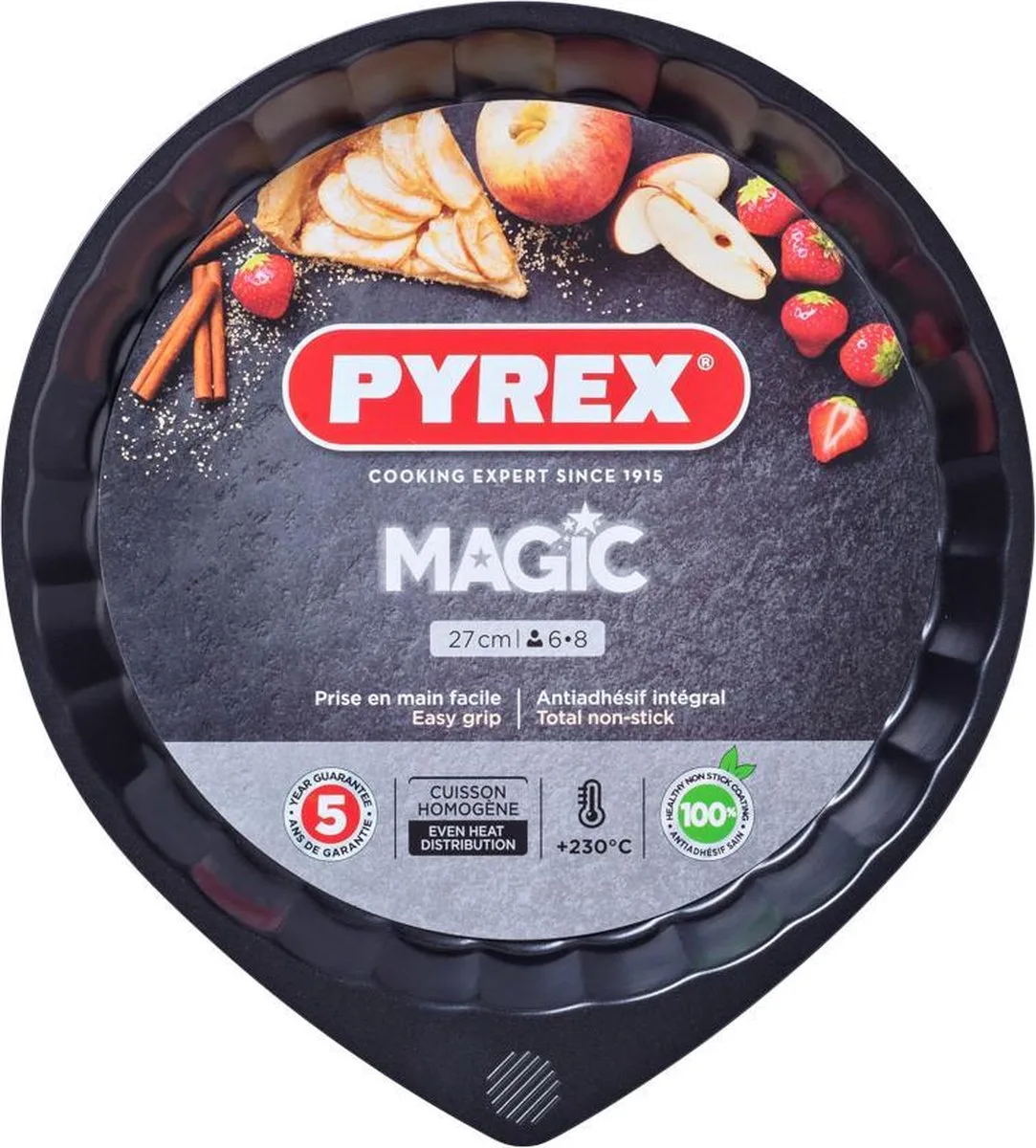 Taartvorm, 27 cm van Pyrex in Zwart – productfoto