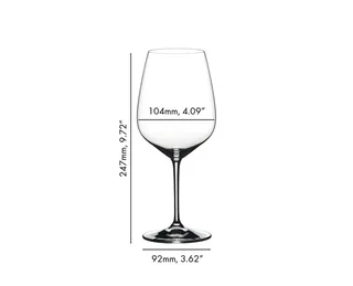 Rode Wijnglazen Extreme - Cabernet - 4 Stuks - Rode wijnglazen voor Cabernet - Hoogwaardig kristalglas - Vaatwasserbestendig - 800 ml - 104 x 247 mm - Glaswerk - Wijnglazen en -Benodigdheden van Riedel in Transparant – productfoto 5 van 5