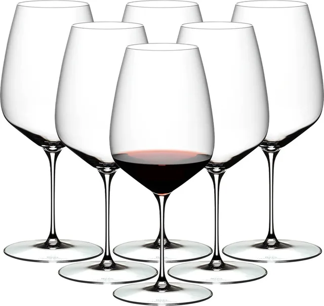 Rode Wijnglazen Veloce - Cabernet / Merlot - 6 stuks