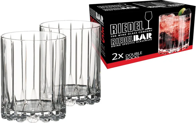 Whiskey Glazen Double Rocks - 370 ml - 2 stuks von Riedel in Transparent – Produktfoto