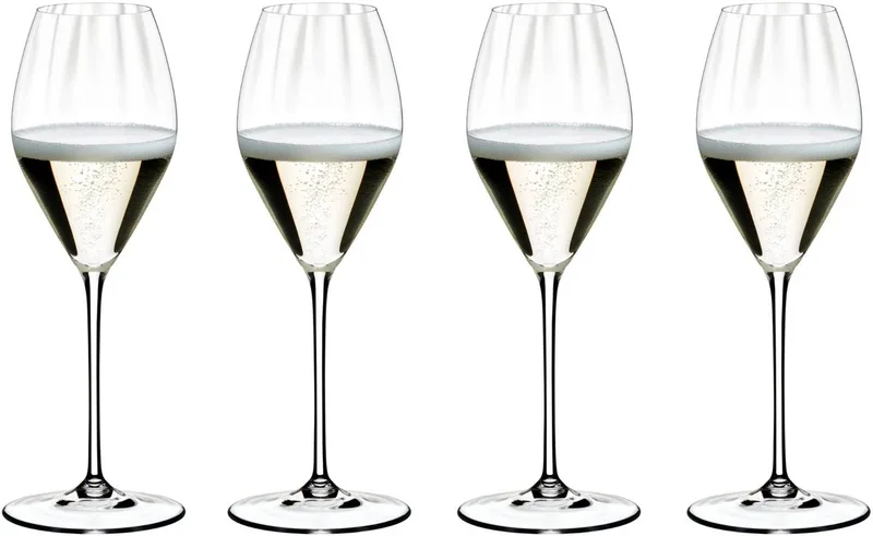 Wijnglazenset - Champagneglazen - Flutes - Performance - 375 ml - 4 Stuks by Riedel in Transparent – product photo