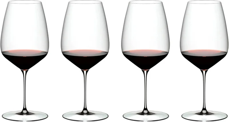 Wijnglazenset - Rode Wijnglazen - Veloce - Cabernet Sauvignon / Merlot - 829 ml - 4 Stuks van Riedel in Transparant – productfoto