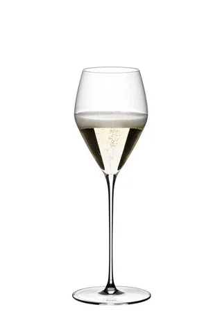 Wijnglazenset Veloce Champagne - Set van 4 champagneglazen - Druif ras specifieke flutes - Kras- en breukbestendig - Vaatwasserbestendig - Kristalglas - 570 ml - Glaswerk - Wijnglazen Set de Riedel en Transparent – photo produit 3 sur 5
