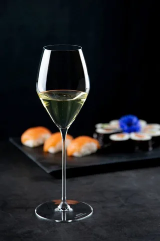 Wijnglazenset Veloce Champagne - Set van 4 champagneglazen - Druif ras specifieke flutes - Kras- en breukbestendig - Vaatwasserbestendig - Kristalglas - 570 ml - Glaswerk - Wijnglazen Set de Riedel en Transparent – photo produit 5 sur 5