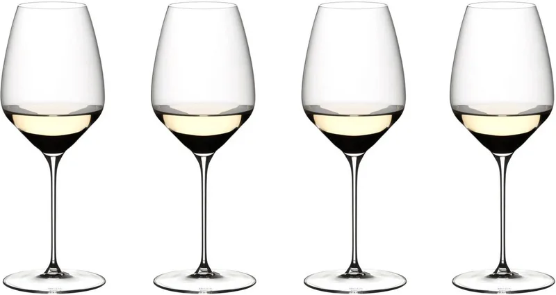 Wijnglazenset Veloce - Witte wijnglazen voor Riesling - Set van 4 glazen - Kras- en breukbestendig - Vaatwasserbestendig - Kristalglas - Hoogte 247 mm, Diameter 92 mm - Glaswerk - Wijnglazen set by Riedel in Transparent – product photo