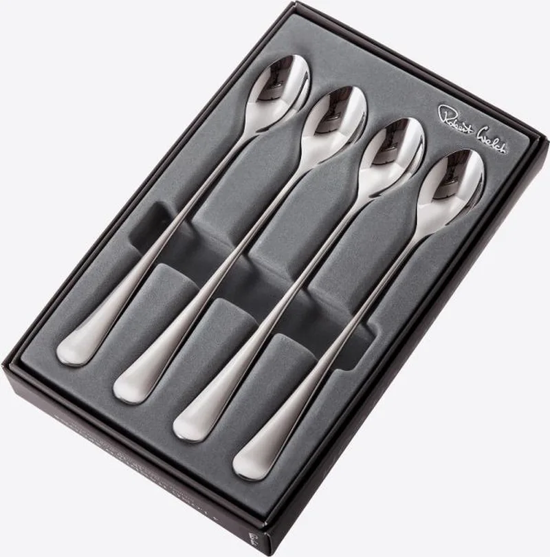 Radford set van 4 lange lepels uit rvs 21cm von Robert Welch in Zilvergrijs – Produktfoto