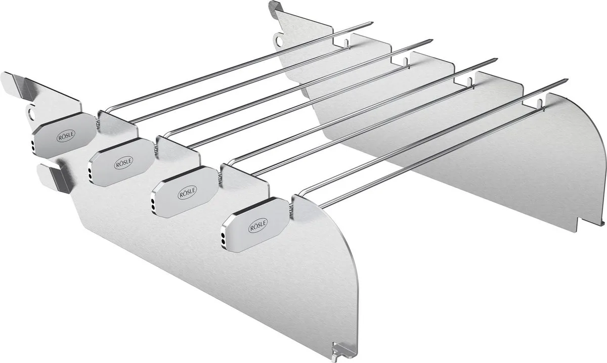 Barbecue - Primezone Wind Shield de Rösle en Argent – photo produit