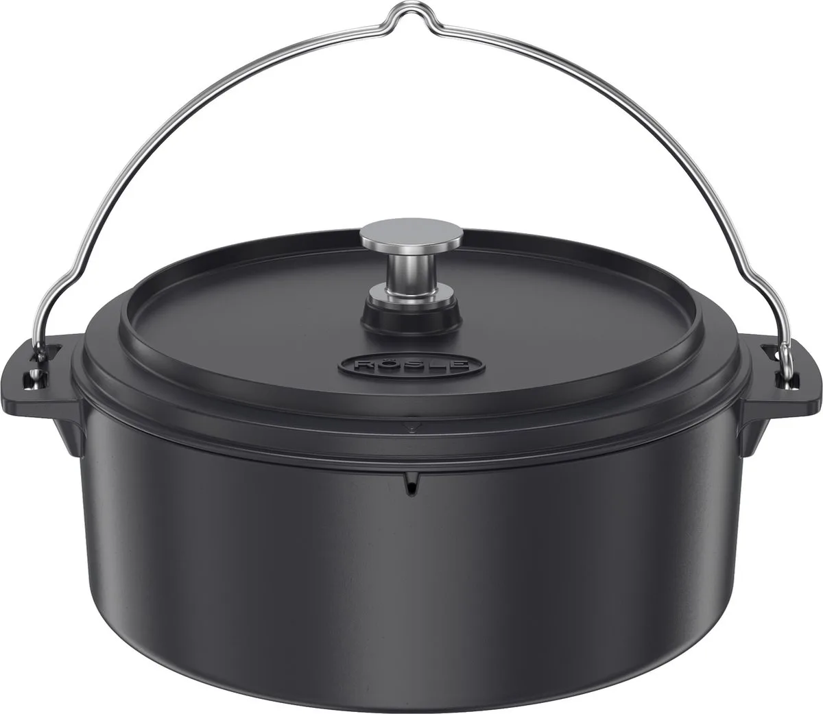 Barbecue - Vario Casserole van Rösle in Zwart – productfoto