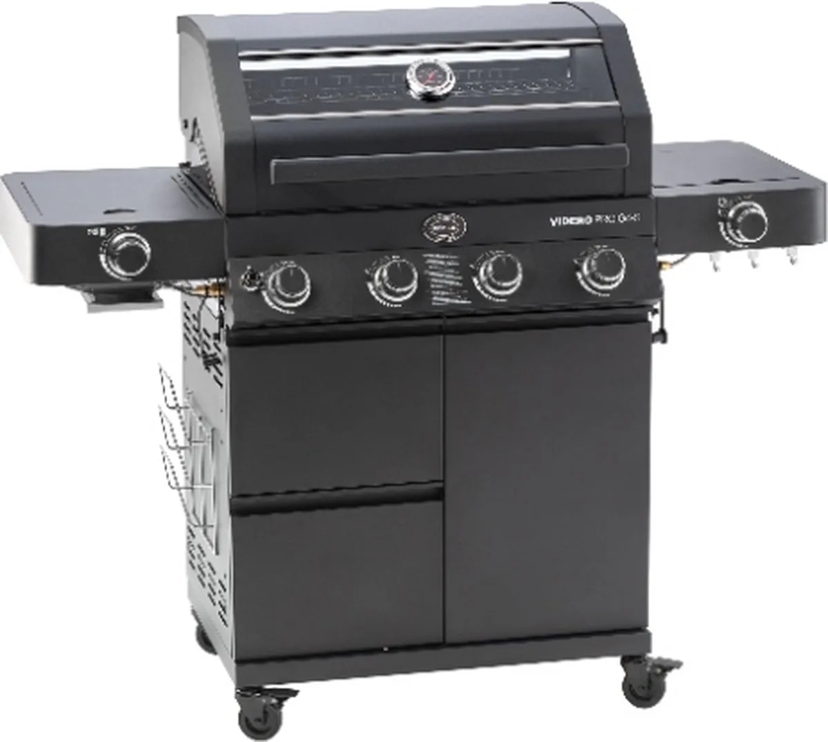 Gasbarbecue G4-S Vario+, 30 mbar de Rösle en Noir – photo produit