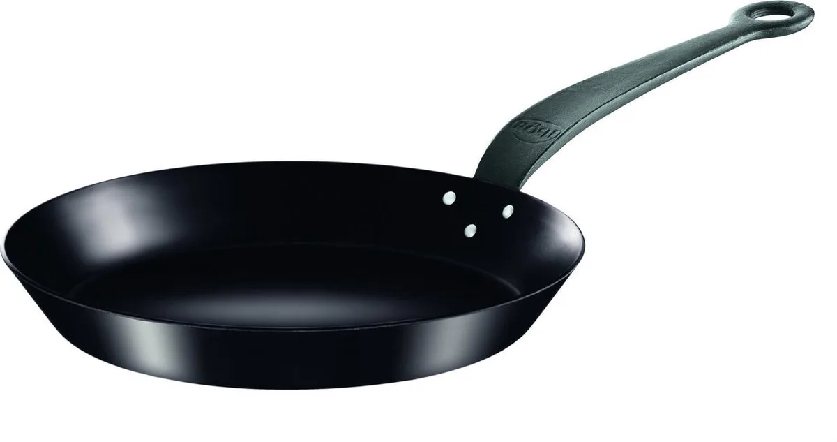 Grillpan - Emaille - 24 cm-zwart von Rösle in Schwarz – Produktfoto
