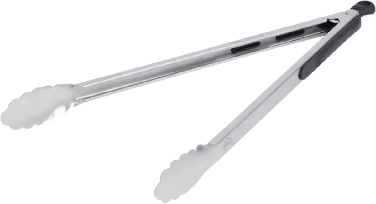 Grillzange BBQ Barbecuezange 40 cm, aus Edelstahl von Rösle in Silber – Produktfoto