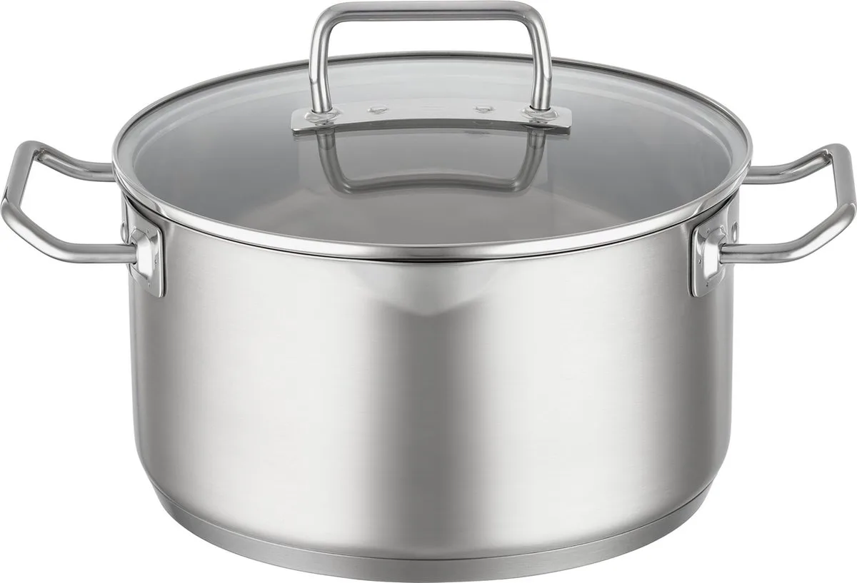 Kookpan, 24 cm, Hoog van Rösle in Zilver – productfoto