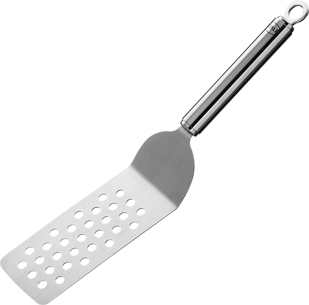 Opschep spatel - Palette spatel - Geperforeerd - RVS van Rösle in Zilver – productfoto