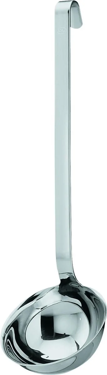 Rundgriff opscheplepel met haak - RVS - 6 cm van Rösle in Zilver – productfoto