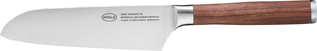 Santokumes, 17 cm, walnoothout van Rösle in Bruin – productfoto