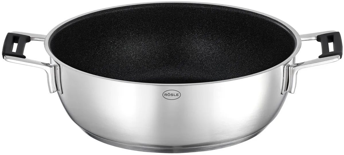 Silence Pro Hapjespan - 28 cm van Rösle in Zilver – productfoto