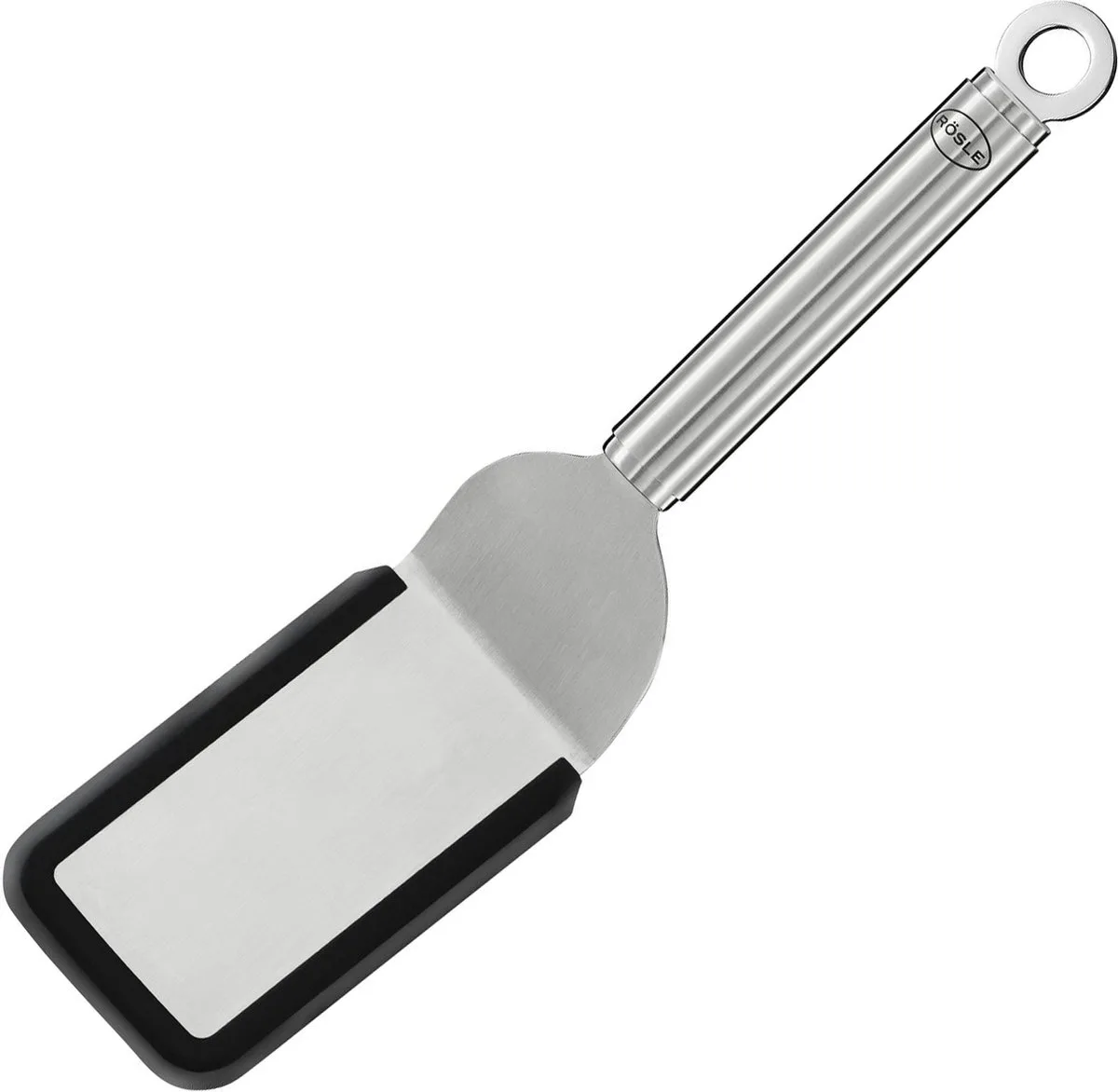 Spatel, Schuin, 26 cm, Siliconen, RVS van Rösle in Zilver – productfoto
