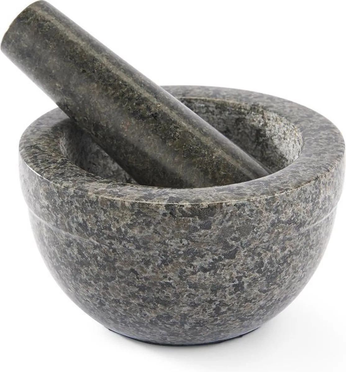 Morter Dia 14 x 8 cm 0,35 liter Mørkegrå granit von Rösle in Schwarz – Produktfoto