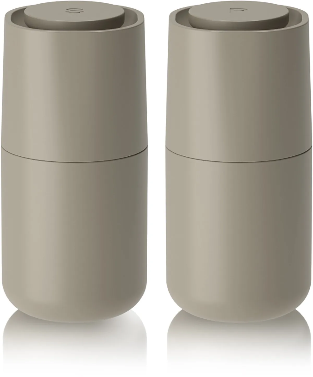 Agnes Peper- en zoutmolen set fra Rosti i Earth Grey – produktbillede