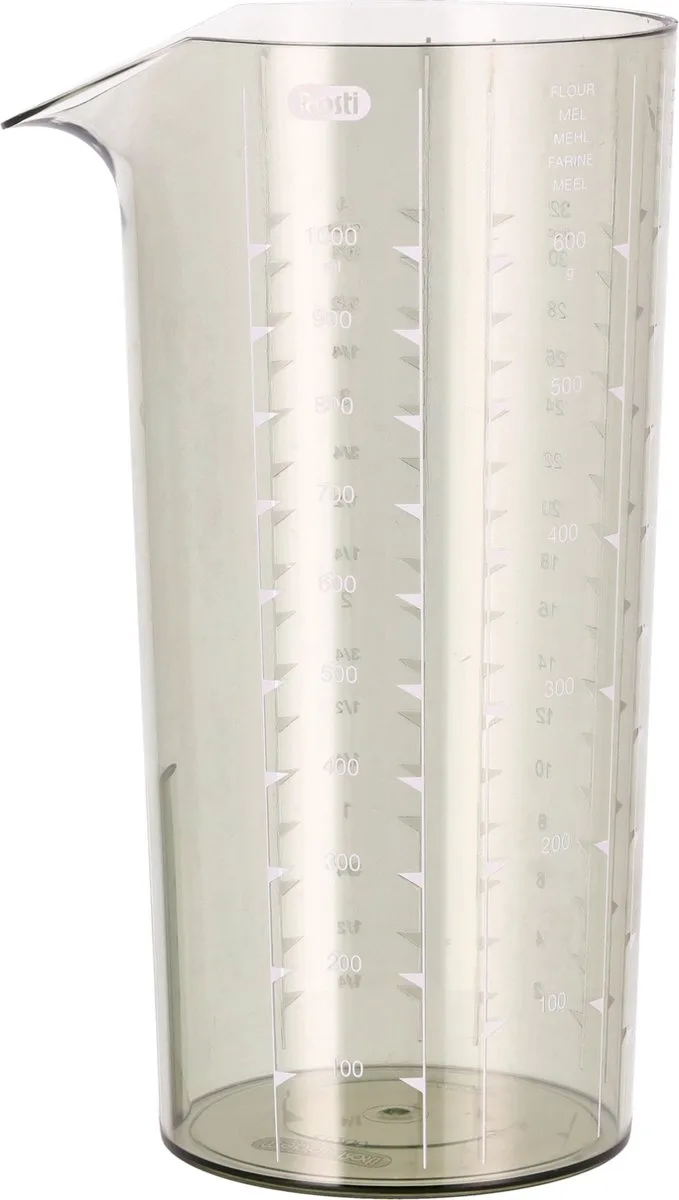 Maatbeker 1000 ml Rookkleurig van Rosti in Smoke – productfoto