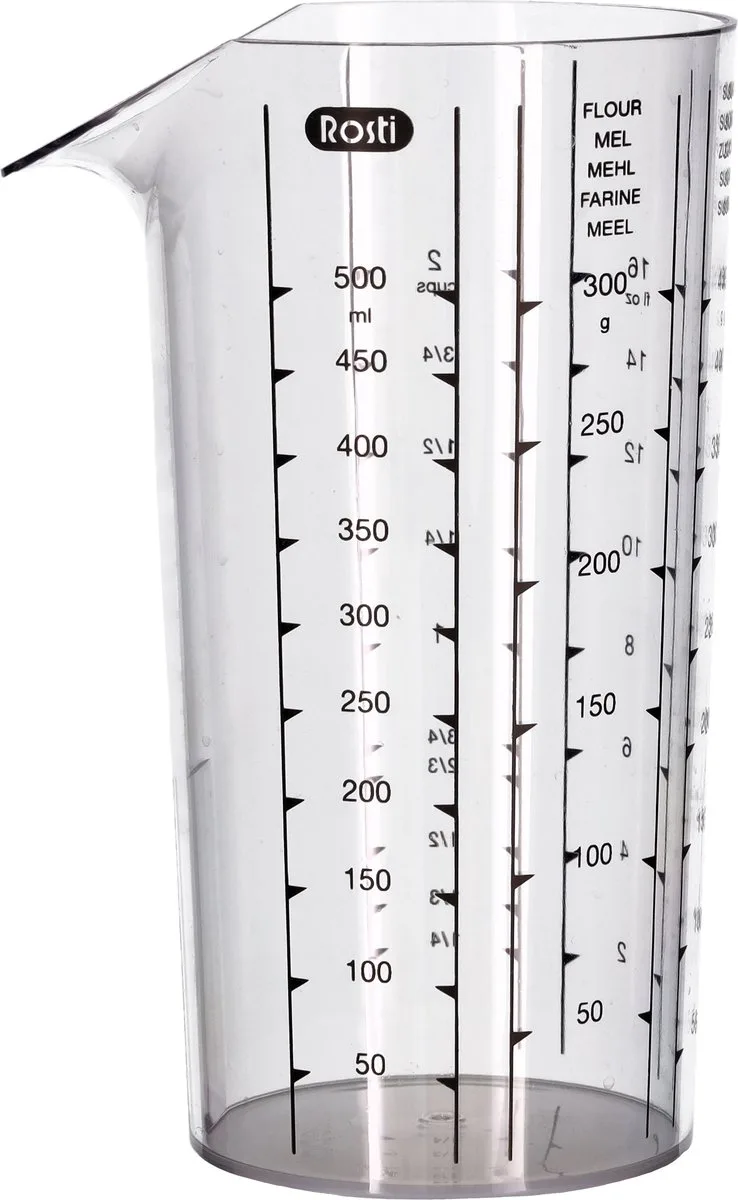 Maatbeker 500 ml Helder von Rosti in Transparent – Produktfoto