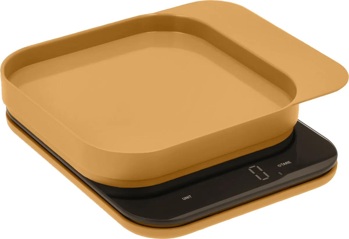 Mensura Keukenweegschaal - LED display - materiaal ABS - 300 ml inhoud - 5 jaar garantie - werkt op AAA-batterijen - vaatwasserbestendig de Rosti en Curry – photo produit