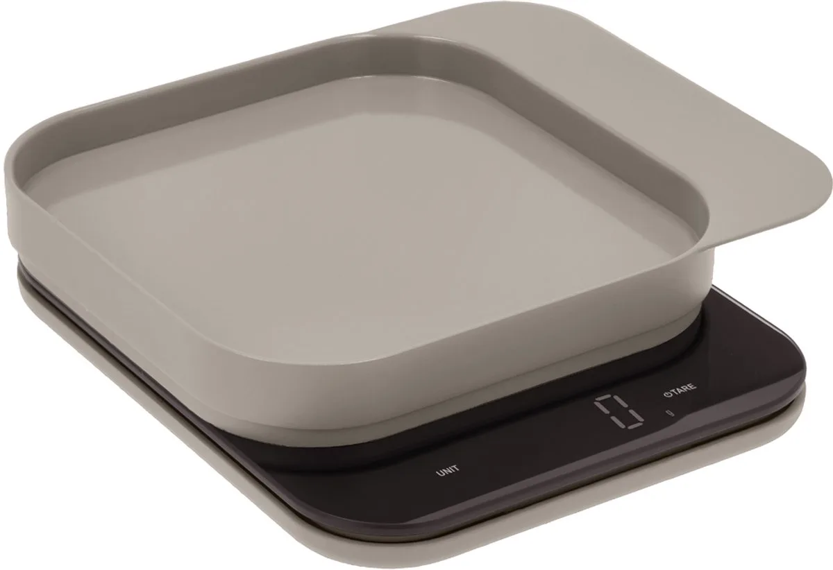Mensura Keukenweegschaal - LED display - materiaal ABS - 300 ml inhoud - 5 jaar garantie - werkt op AAA-batterijen - vaatwasserbestendig de Rosti en Humus – photo produit