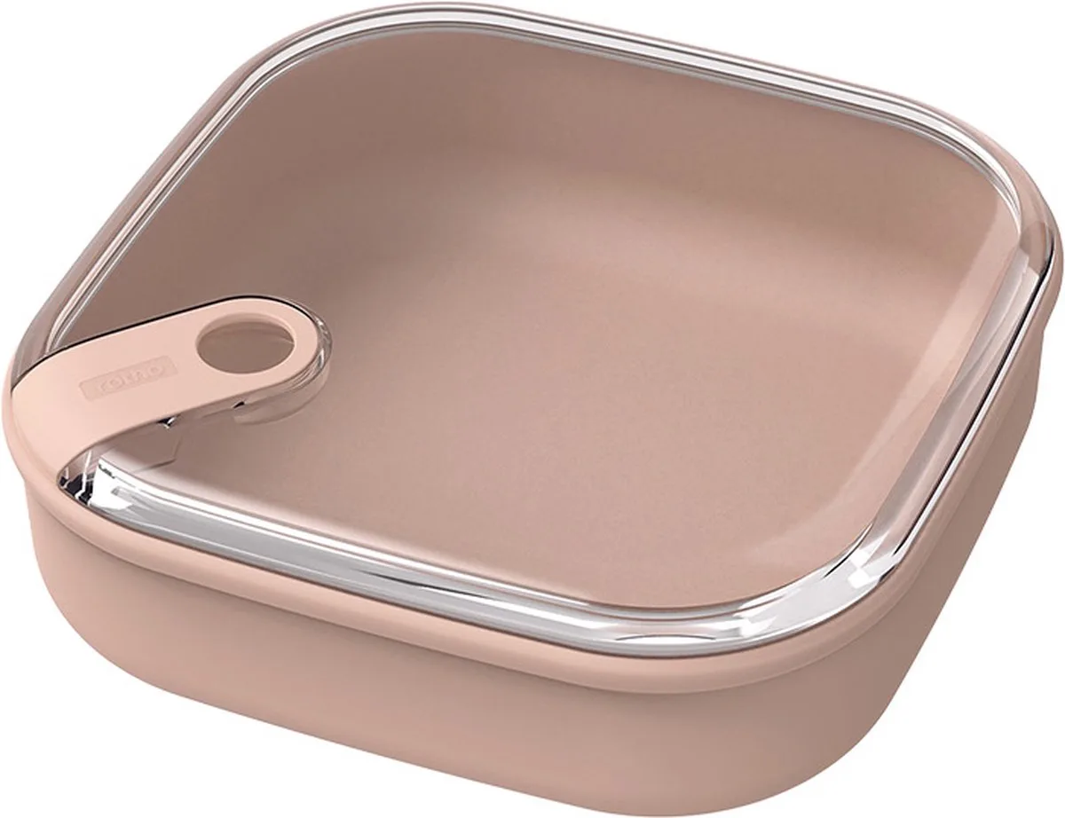 Ela Lunchbox 1L - Lekvrije Maaltijdcontainer voor Werk & School van Rotho in Roze – productfoto