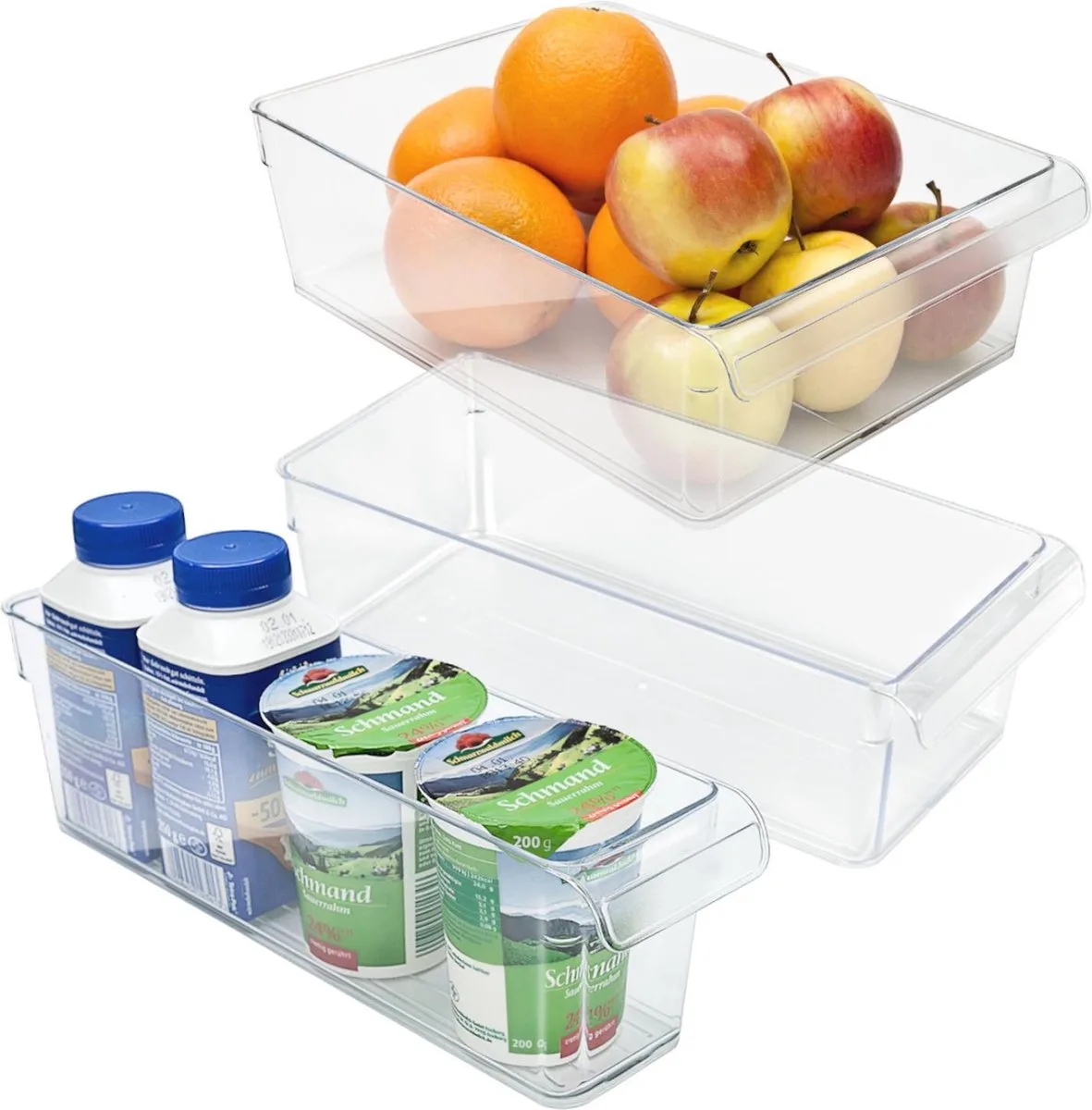 koelkastorganizer - Voorraadbus - koelkast-organizer LOFT 1,6 l (31 x 8 x 9 cm) van Rotho in Transparant – productfoto