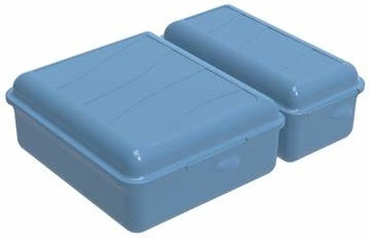 lunchbox – broodtrommel - FUN 1,6 L - (22 x 16,5 x 7 cm) - horizon by Rotho in Blue – product photo