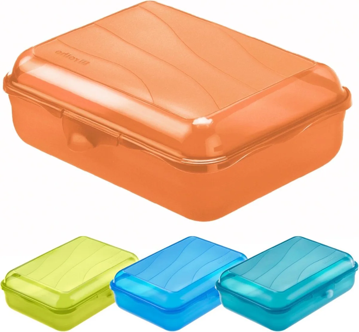 lunchbox FUN 1,25 l (20 x 14 x 6 cm) 1250 ml van Rotho in Transparant – productfoto