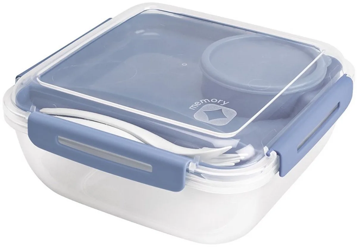 Salad To Go Lunchbox 1.7L Horizon van Rotho in Blauw – productfoto