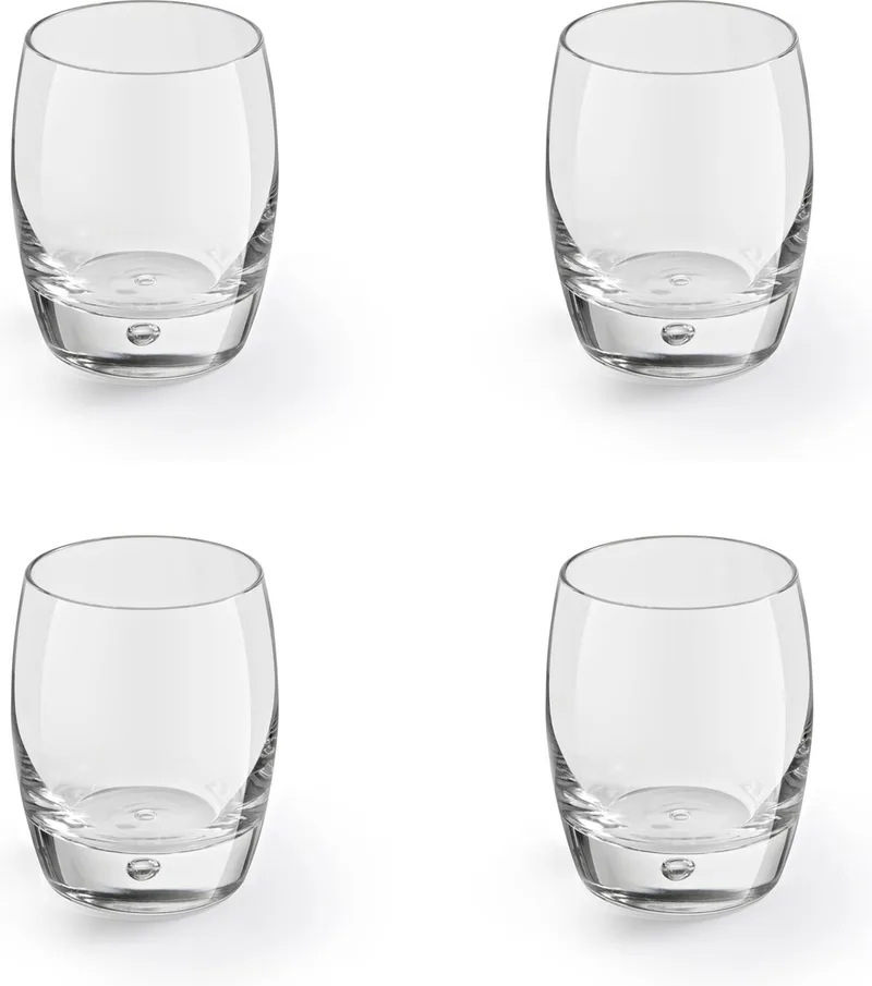 Artisan Tumblers 29 cl / 290 ml Bubble | Set van 4 Stuks | Drinkglazen voor Water, Sap en Frisdrank | Glas | Vaatwasserbestendig fra Royal Leerdam i Gennemsigtig – produktbillede