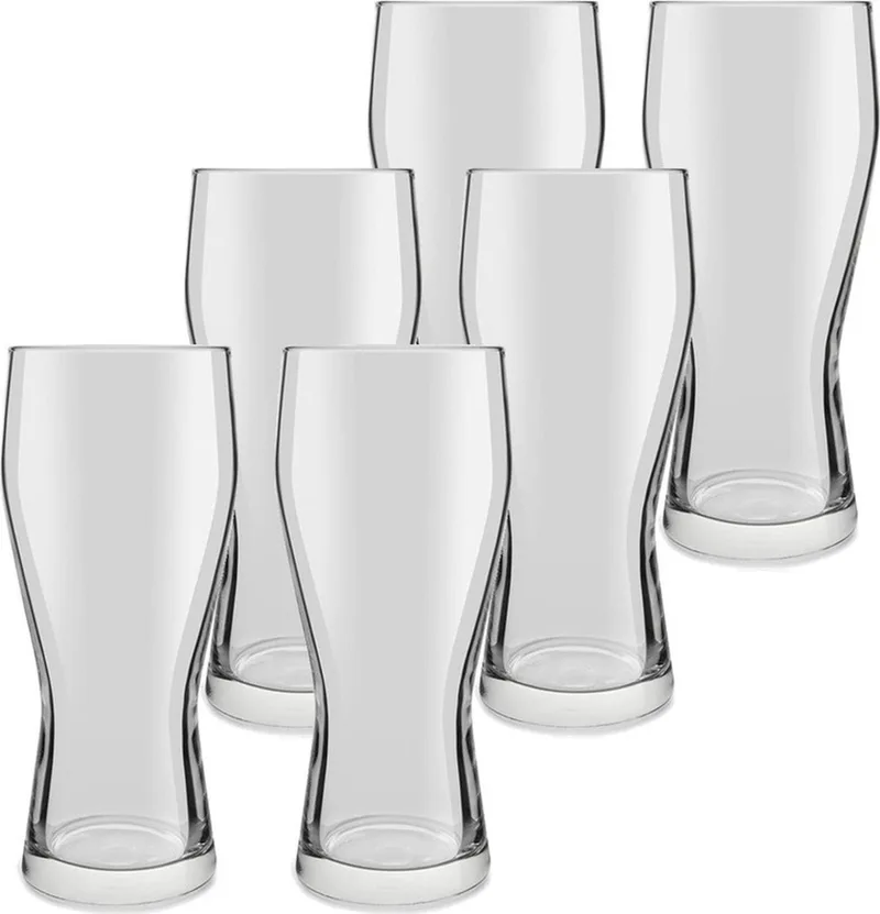 Bierglazen Mainz - 12x stuks - 400 ml - speciaal bier glazen von Royal Leerdam in Transparent – Produktfoto