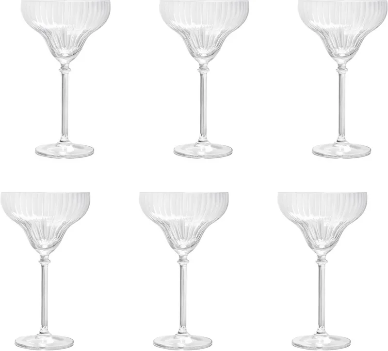 Bonheur Cocktails Cocktailglazen 30,5 cl / 305 ml | Set van 6 Stuks | Geschikt voor Thuis en Bar | Glas | Vaatwasserbestendig by Royal Leerdam in Transparent – product photo