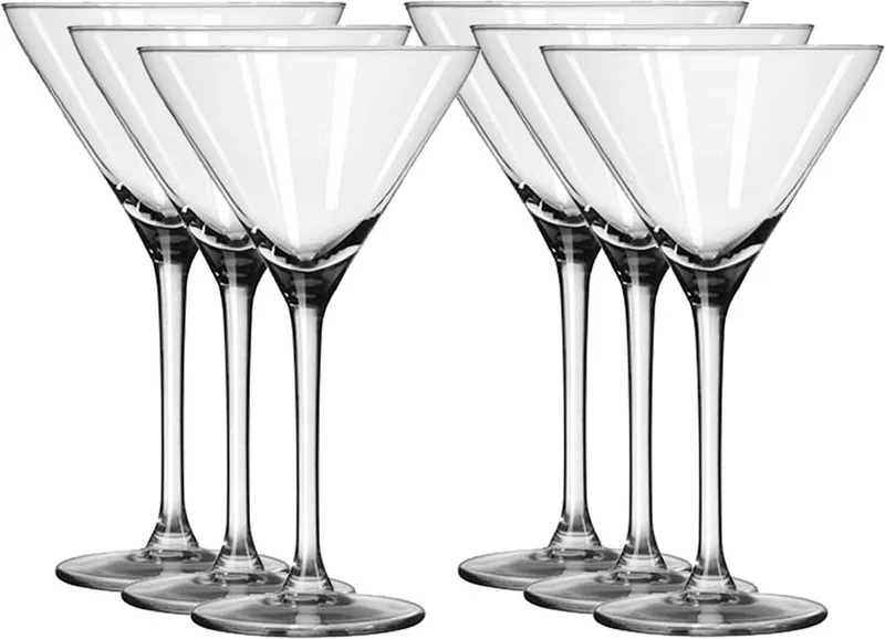 Cocktail martini glazen - 6x stuks - 260 ml - glas - Cocktail glazen by Royal Leerdam in Transparent – product photo