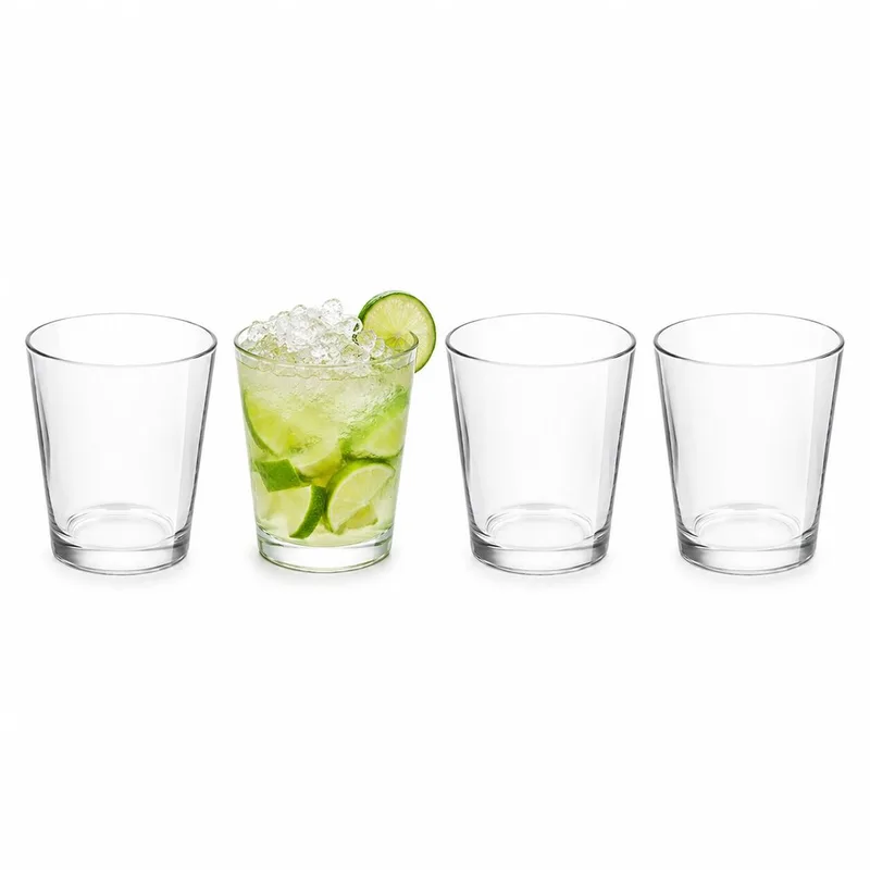Cocktailglas Caipirinha - 12x - gehard glas - 350 ml - cocktail glazen de Royal Leerdam en Glans transparant – photo produit