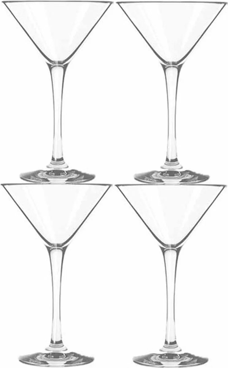 Cocktailglazen - 8x stuks - Martini - glas - 250 ml - Cosmopolitan/Margarita von Royal Leerdam in Transparent – Produktfoto
