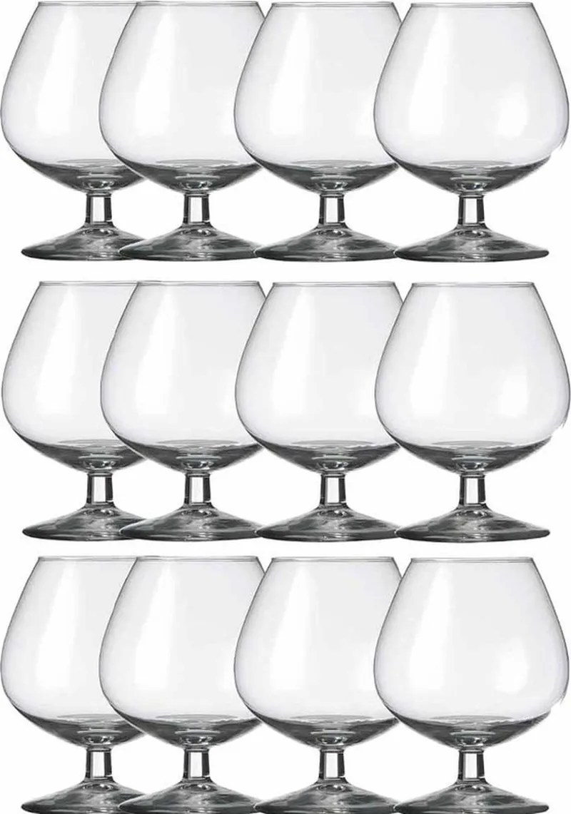 Cognacglazen - 12x stuks - Gilde serie - 250 ml - Whisky - Cognac glazen de Royal Leerdam en Transparent – photo produit