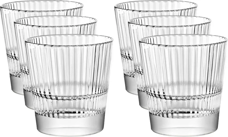 Diva drinkglazen/waterglazen/tumblers - 6x - 270 ml - Koffieglazen de Royal Leerdam en Transparent – photo produit