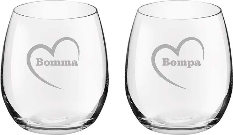 Drinkglas gegraveerd - 39cl - Bomma-Bompa-hartje by Royal Leerdam in Bomma met hartje-Bompa met hartje – product photo