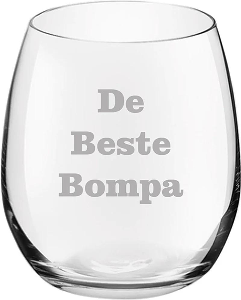 Drinkglas gegraveerd - 39cl - De de Royal Leerdam en Beste Bompa – photo produit