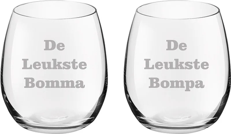 Drinkglas gegraveerd - 39cl - De Leukste Bomma-De Leukste Bompa by Royal Leerdam in Leukste Bomma-Leukste Bompa – product photo